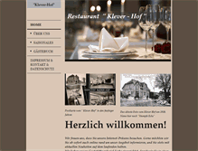 Tablet Screenshot of klever-hof.com